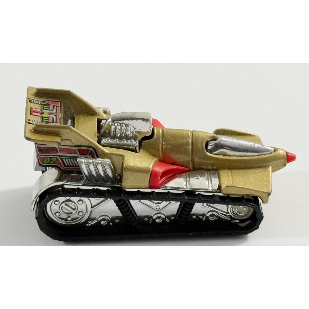 Hot Wheels Treadator Toy Car Kids 1:64 Gold‎ Chrome 1992 Vintage Tank Vehicle